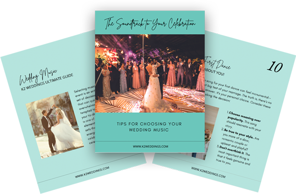 Wedding music guide pages